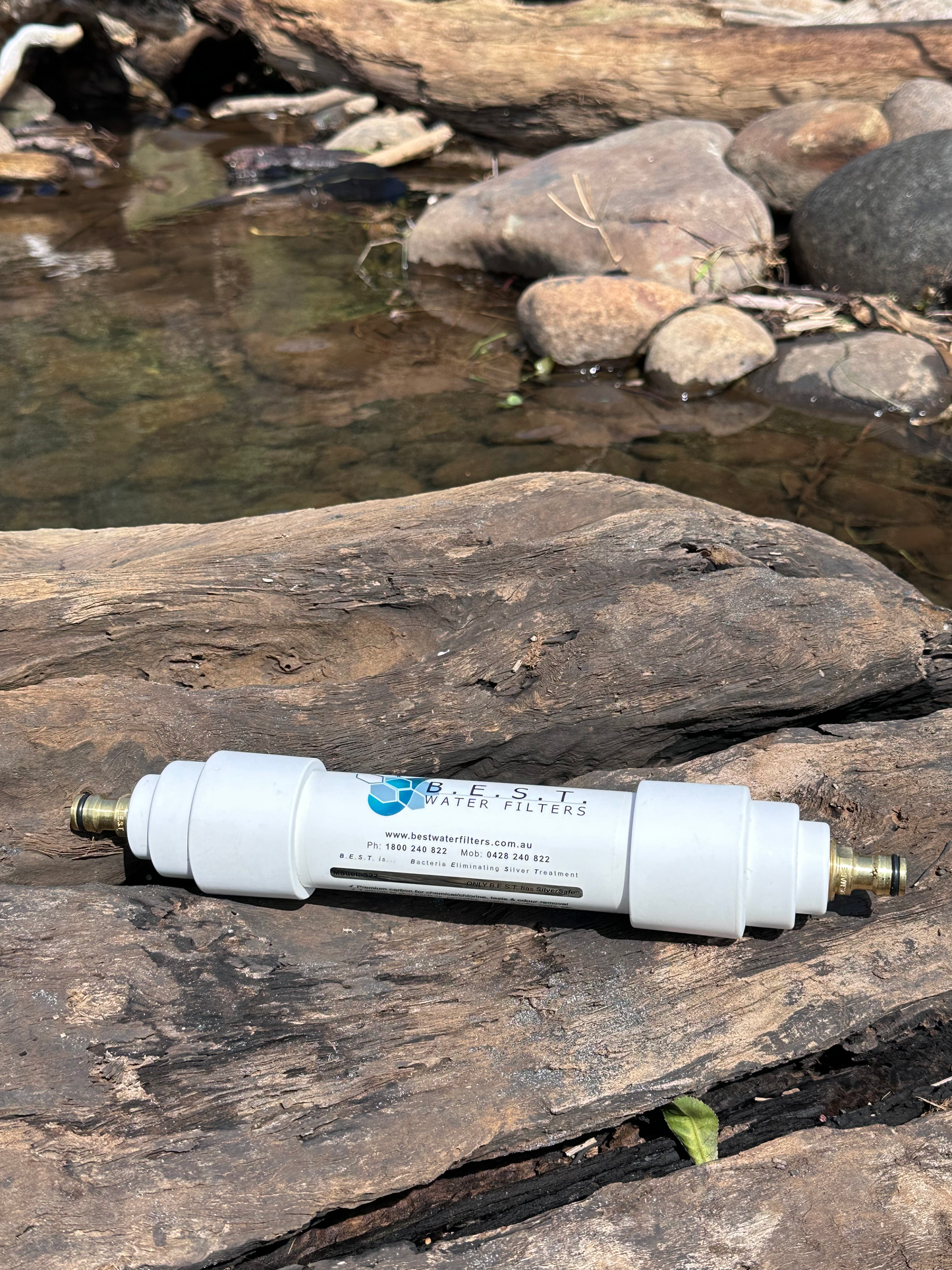 B.E.S.T. Inline Water Filter (Brass Hose Fittings)