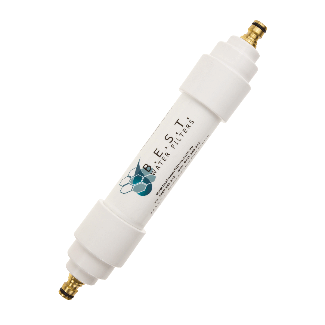 B.E.S.T. Inline Water Filter (Brass Hose Fittings)