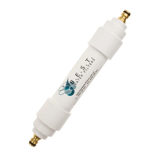 B.E.S.T. Inline Water Filter (Brass Hose Fittings)